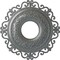 Ekena Millwork Orrington Ceiling Medallion (Fits Canopies up to 6 1/4"), 22"OD x 6 1/4"ID x 1 3/4"P, Platinum CM22ORPLS - alternate 1